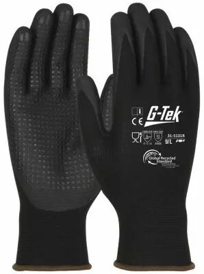 G-Tek 3RX mousse nitrile - tactiles avec picots