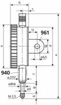 Comparateur mécanique 810 A - lecture 0,01 mm