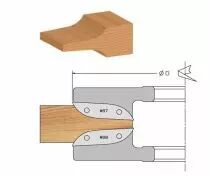 Porte-outil plate-bande congé multi-profils à plaquettes jetables