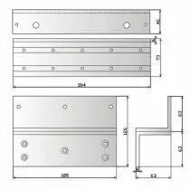 L & Z pour ventouse EMS1200C 600 kg