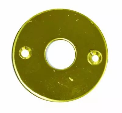 Rosace seule ronde - paisseur 2 mm -  45 mm - laiton poli
