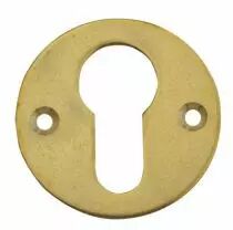 Rosace seule ronde - épaisseur 2 mm - ø 45 mm - laiton poli