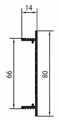 Grille  encastrer alu anodis argent