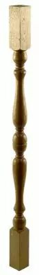 Balustre d'escalier et poteau de dpart chne brut massif