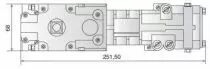 Ferme porte encastrable linteau janus - Sevax