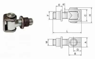 Gond pour portail acier zingu - Comunello