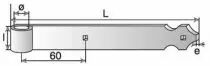 Penture alu plate bout feston