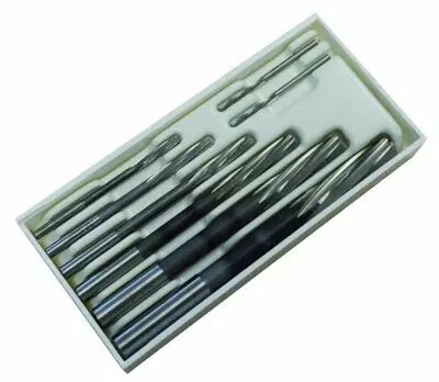 Coffret 8 alsoirs HSSE Cobalt - queue cylindrique DIN 212