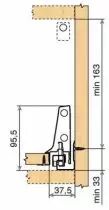 Kit antaro TIP-ON hauteur C : 196 mm - gris