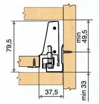 Tiroir intivo TIP-ON blanc hauteur N