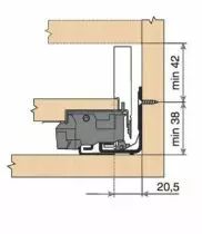 LÉGRABOX hauteur N : 80 mm - blanc soie mat