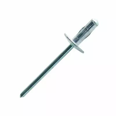 Rivet multi-serrages - tte plate extra large - alu/tige acier