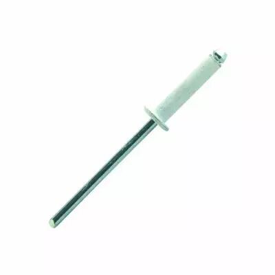 Rivet standard - tte plate laque blanche - alu/tige acier