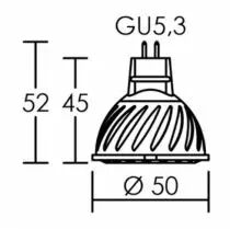 Epistar MR16 LED - culot GU5,3