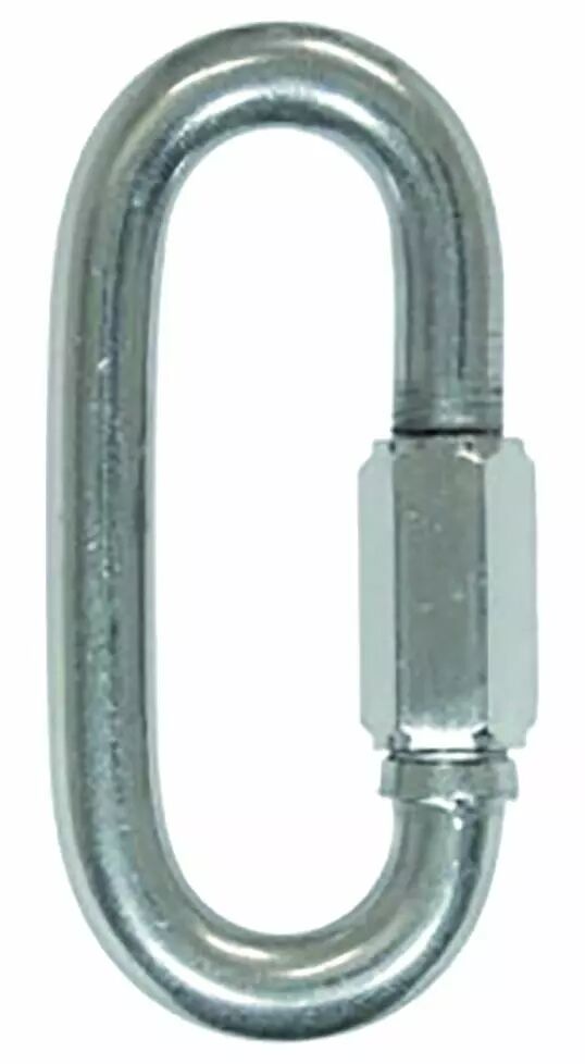 Maillons Rapides En Acier Zingué - Lot De 5, Diamètre 3.5 Mm, Charge 50 Kg, Pour Chaînes, élingues, Bricolage