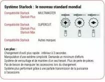 Lame bois / matriaux - Starlock Plus