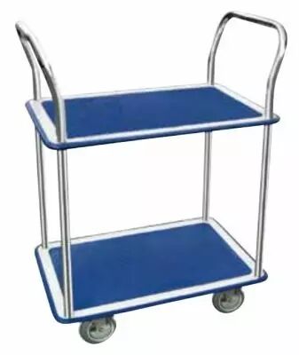 Servante acier 2 plateaux antidrapants - charge 200 kg