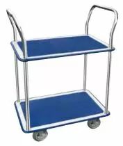 Servante acier 2 plateaux antidérapants - charge 200 kg