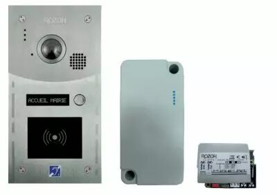 Vidophone 1 bouton ERP avec lecteur de badge