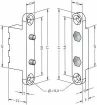 Transmetteur de courant 2 plots