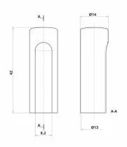 Cache fiche à tête plate - type 838