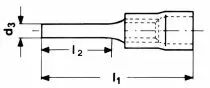 Cosses plates à sertir pré-isolées PVC conducteur