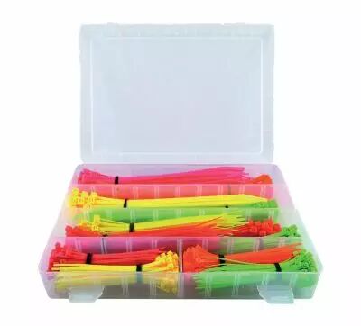 Boite de 400 serre-cbles fluo