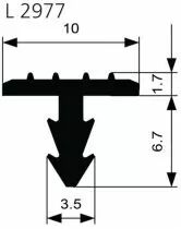 Profil d'escalier à encastrer