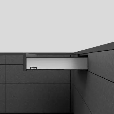 MYLEGRA hauteur M : 90 mm - ext inox bross / int noir carbone mat