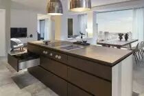 MYLEGRA hauteur M : 90 mm - ext inox brossé / int noir carbone mat