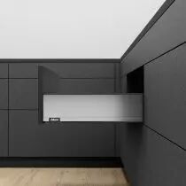 MYLEGRA hauteur K : 128 mm - ext inox brossé / int noir carbone mat