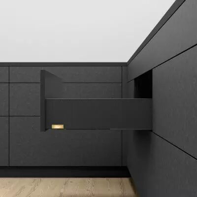 MYLEGRA hauteur K : 128 mm - ext look carbone / int noir carbone mat