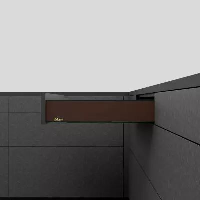 MYLEGRA hauteur M : 90 mm - ext rouille noble / int noir carbone mat