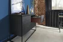 MYLEGRA hauteur M : 90 mm - ext rouille noble / int noir carbone mat