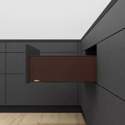 MYLEGRA hauteur C : 177 mm - ext rouille noble / int noir carbone mat