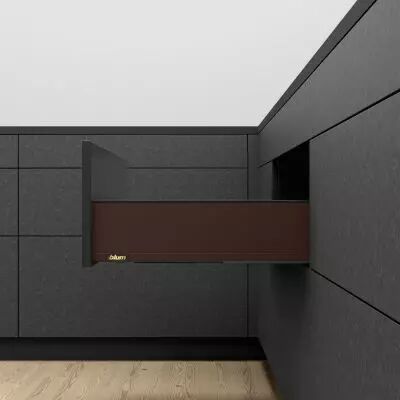 MYLEGRA hauteur K : 128 mm - ext rouille noble / int noir carbone mat