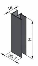 Embout d'extrémité aluminium