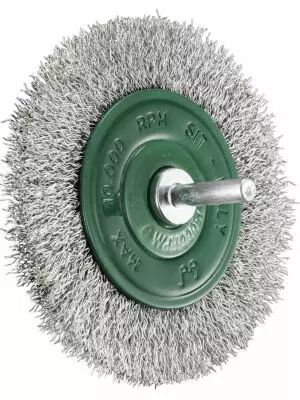 Brosse circulaire sur tige inox