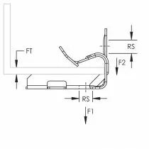 Attache pour poutres IPN/IPE