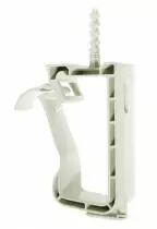 Attache flexible double pour câbles et conduits avec insert