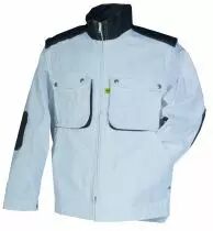 Vêtement de peintre blouson blanc / gris