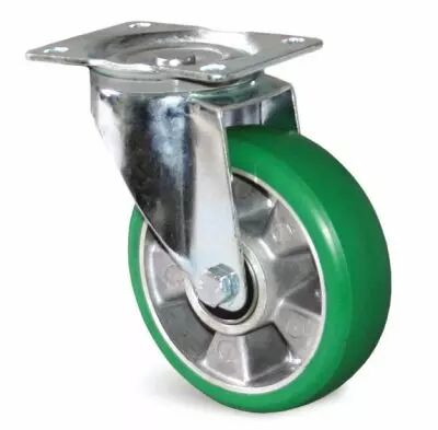 Roue verte polyurthane haute performance