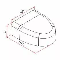 Capot pour gond Platimium