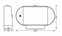 Endura Style Solar Oval Wall