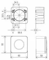 Bouton poussoir NO - NF