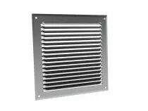 Grille permanente en applique - avec moustiquaire