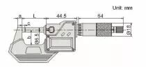Micromètre mécanique - lecture 0,01 mm