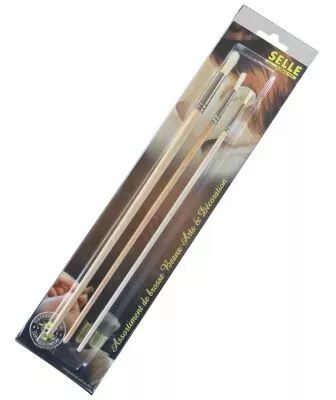 Lot de 3 brosses  tableaux 4/8/12