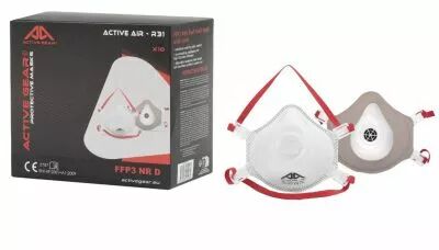 Lot de 10 masques coque FFP3 avec valve