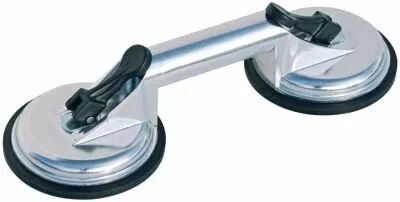 Ventouse double aluminium chrome